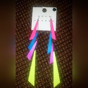 Fluorescent Colored Earrings